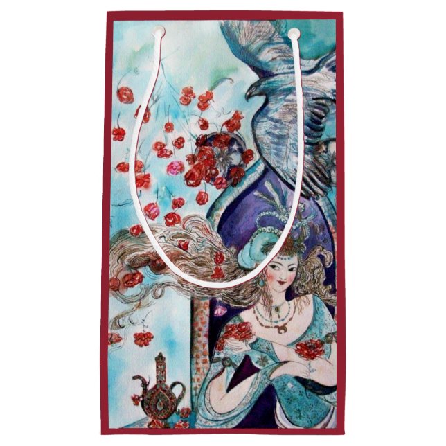 SACOLA PARA PRESENTES PEQUENA CONTO POPULAR ORIENTAL (Frente)