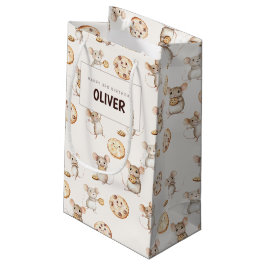 Sacola Para Presentes Pequena Cookie & Mouse Theme Birthday Gift Bag