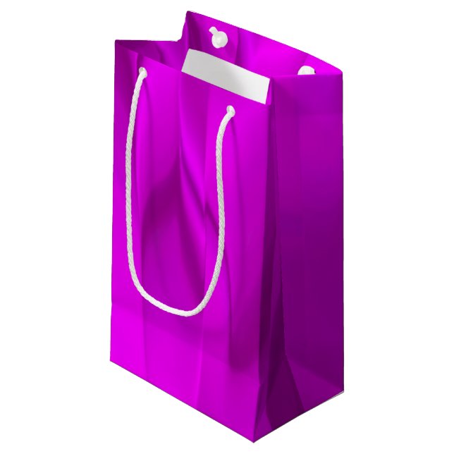 Sacola Para Presentes Pequena Cor Purple Espalhada (Frente inclinada)