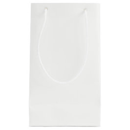 Sacola Para Presentes Pequena Cor Sólida Branco Feriado