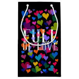 Sacola Para Presentes Pequena Coração Cor-de-Rosa Bonito Menina Elegante Engraça