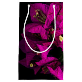 Sacola Para Presentes Pequena "Coração rosa no preto"