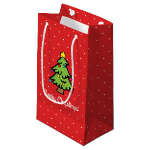 Sacola Para Presentes Pequena Corda de Luzes de Ornamento da Árvore de Natal