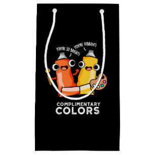 Sacola Para Presentes Pequena Cores Completantes Tinta Engraçada Tinta Escura BG
