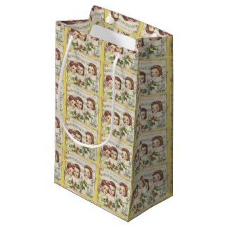 Sacola Para Presentes Pequena Coro de natais vintages