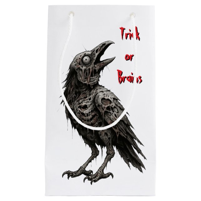 Sacola Para Presentes Pequena Coroa Zombificada (Frente)