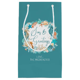 Sacola Para Presentes Pequena Costeira SEA & GREETINGS Cascos-marinhos Nome