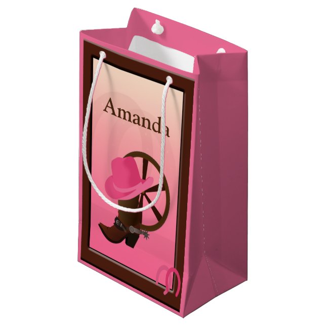 Sacola Para Presentes Pequena Cowgirl SGB (Frente inclinada)