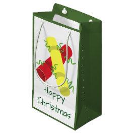 Sacola Para Presentes Pequena Crackers de Natal