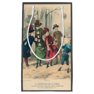 Sacola Para Presentes Pequena Crianças Antigas Familiares Vitorianas