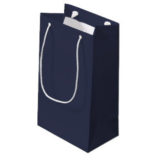 Sacola Para Presentes Pequena Crie seu próprio personalizável azul cinza escuro