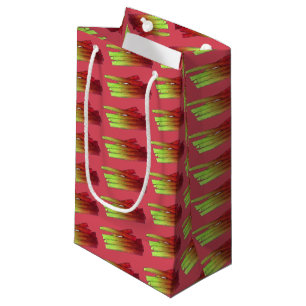 Sacola Para Presentes Pequena Culinária Rhubarb Stalks Vegetais Comida Jardim Ve