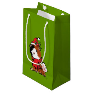 Sacola Para Presentes Pequena Cumprimento da cobaia do Natal