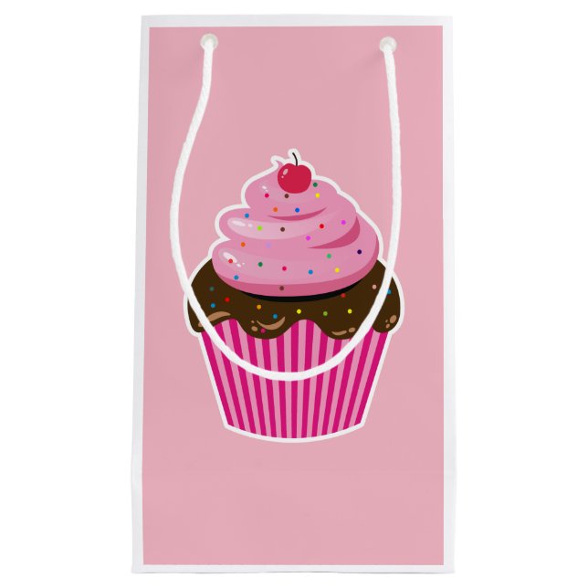 Sacola Para Presentes Pequena Cupcake (Frente)