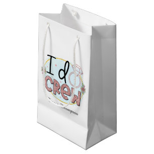 Sacola Para Presentes Pequena Curioso eu faço Festa de casamento personalizável
