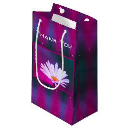 Sacola Para Presentes Pequena Daisy com Turquoise