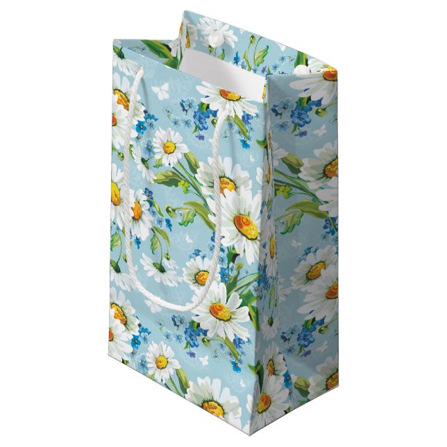 Sacola Para Presentes Pequena Daisy em Blue Gift Bag (Frente inclinada)