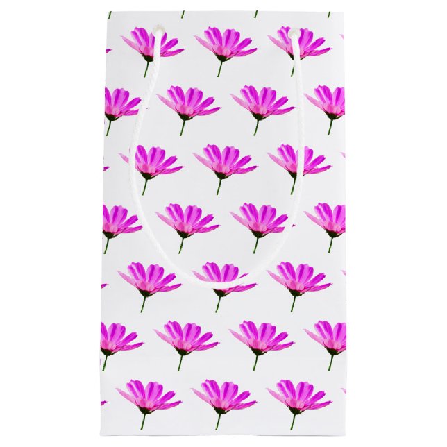 Sacola Para Presentes Pequena Daisy Rosa (Frente)