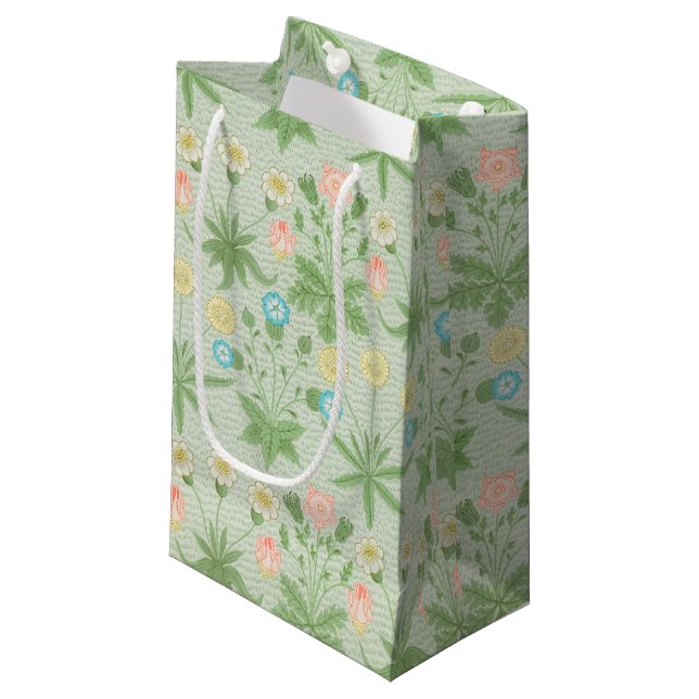Sacola Para Presentes Pequena Daisy, William Morris (Frente inclinada)