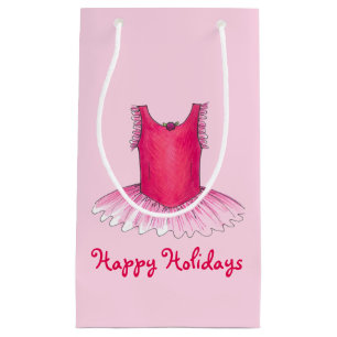 Sacola Para Presentes Pequena Dança de Balé Feriados - Saco de presentes de Nata