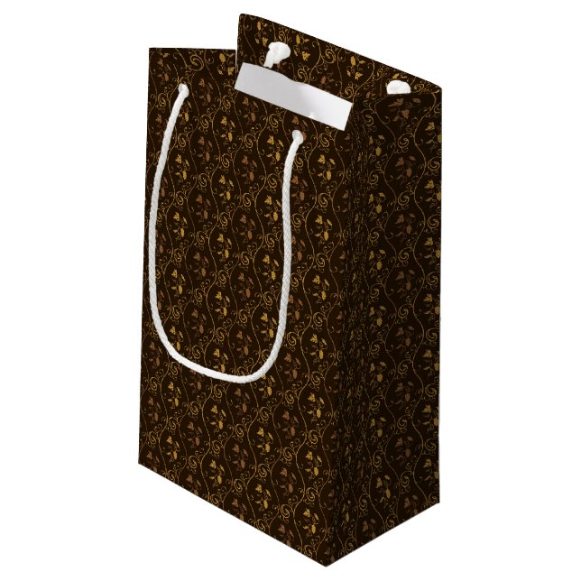 Sacola Para Presentes Pequena Décor das uvas (Verso inclinado)