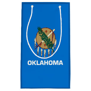 Sacola Para Presentes Pequena Decor Design de Sinalizador do Estado de Oklahoma