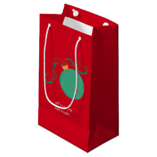 Sacola Para Presentes Pequena Decoração Caprichosa de Árvore de Natal