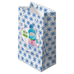 Sacola Para Presentes Pequena Deixe Nevar