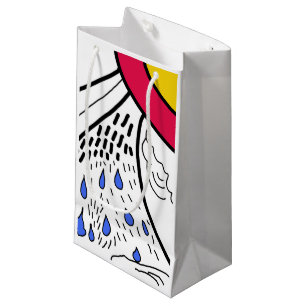 Sacola Para Presentes Pequena Deixe-o chover