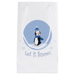 Sacola Para Presentes Pequena Deixe-O Neve! (Pinguim)