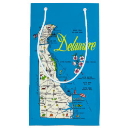 Sacola Para Presentes Pequena Delaware Map Small Gift Bag