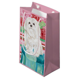 Sacola Para Presentes Pequena Della Rosa maltesa