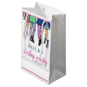 Sacola Para Presentes Pequena Derby Party Fashion Preppy Horse Racing