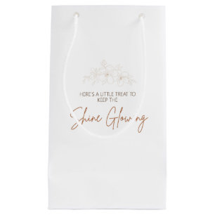 Sacola Para Presentes Pequena Desejar e Brilhar o Spa Day Party Gift Bag