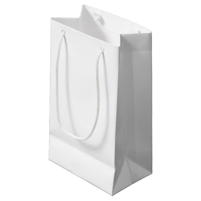 Sacola Para Presentes Pequena Desenhe Seu Sonho - Branco Clássico (Frente inclinada)