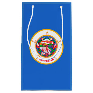Sacola Para Presentes Pequena Design da bandeira do estado de Minnesota