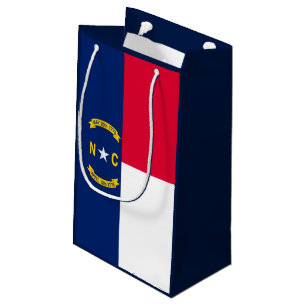 Sacola Para Presentes Pequena Design da bandeira do estado de North Carolina