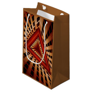 Sacola Para Presentes Pequena design de Gráfico Frágil Moderno de Rede Fantástic