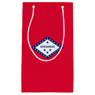 Sacola Para Presentes Pequena Design de Sinalizador do Estado do Arkansas