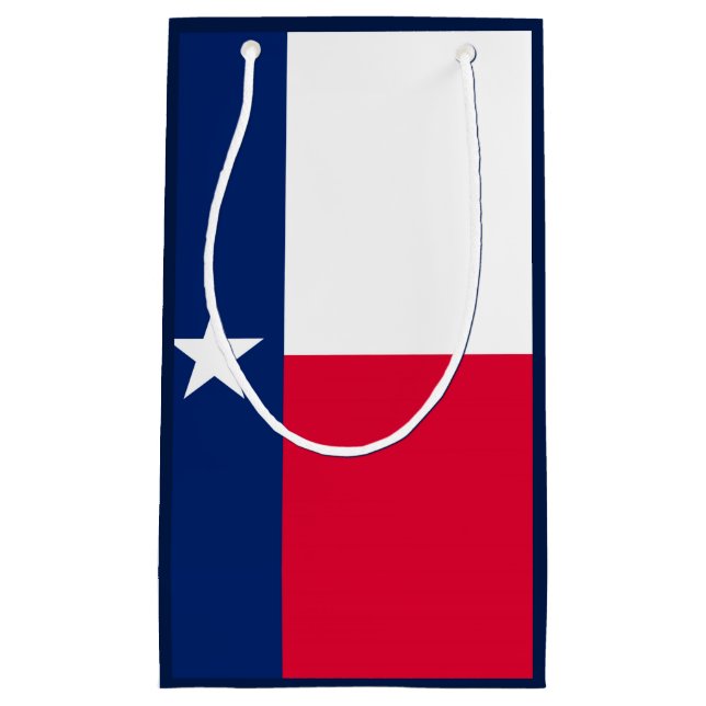 Sacola Para Presentes Pequena Design de Sinalizador do Estado do Texas (Frente)