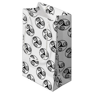 Sacola Para Presentes Pequena Design Triskele Celta Tradicional