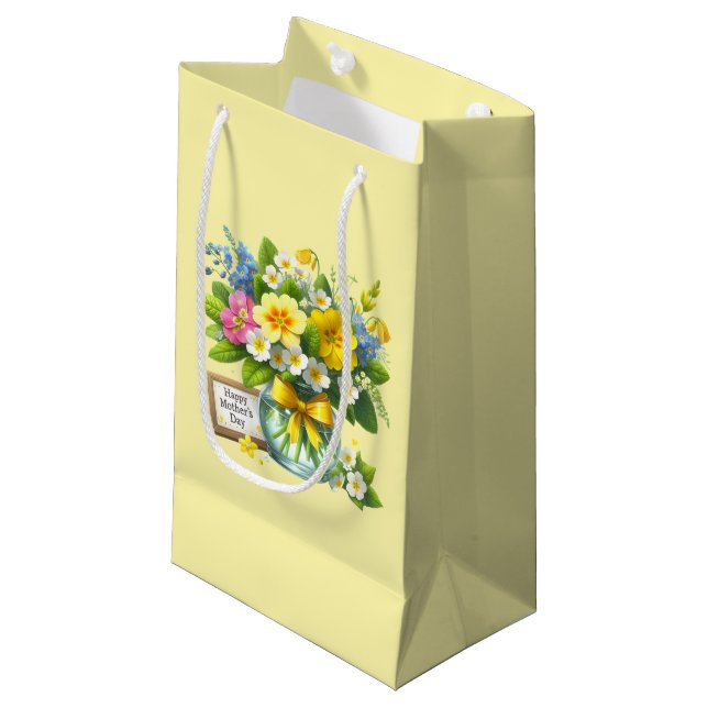 Sacola Para Presentes Pequena Dia das Mães  (Frente inclinada)