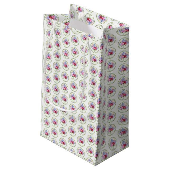 Sacola Para Presentes Pequena Dia das Mães Com Blumenstrauss (Verso inclinado)