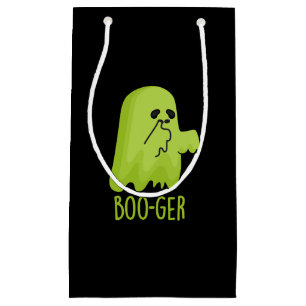 Sacola Para Presentes Pequena Dia de as Bruxas engraçado Boo-ger Booger Ghost Pu