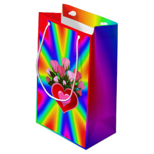 Sacola Para Presentes Pequena Dia de as mães com etiqueta