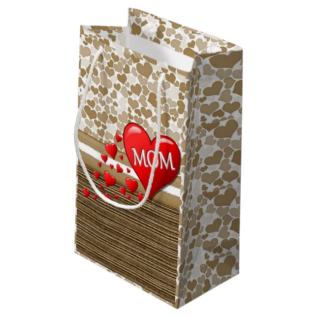 Sacola Para Presentes Pequena Dia de as mães Gift Bag (Verso inclinado)