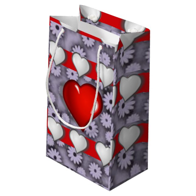 Sacola Para Presentes Pequena Dia de as mães Gift Bag (Verso inclinado)