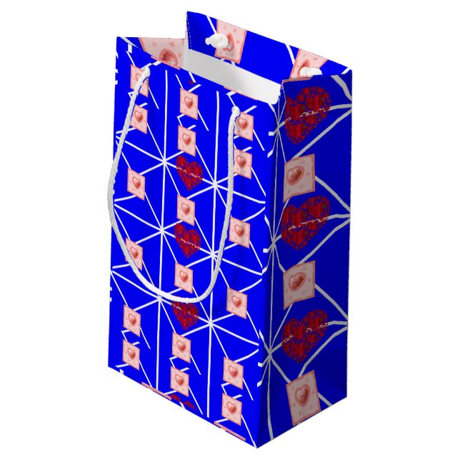 Sacola Para Presentes Pequena Dia de as mães Gift Bag (Verso inclinado)
