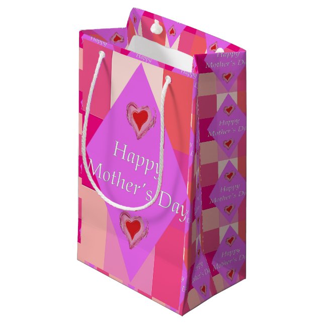 Sacola Para Presentes Pequena Dia de as mães Gift Bag (Frente inclinada)