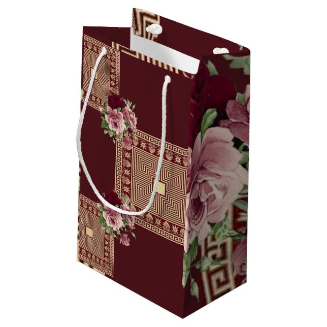 Sacola Para Presentes Pequena Dia de as mães Gift Bag (Verso inclinado)